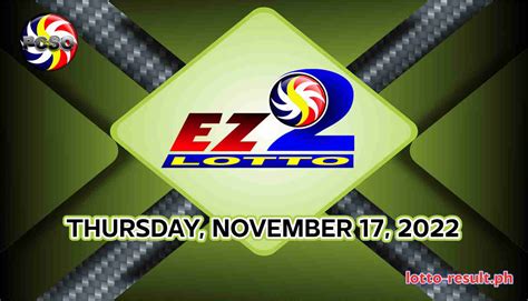 ez2 nov 2022|EZ2 RESULT Today Thursday, August 4, 2022 .